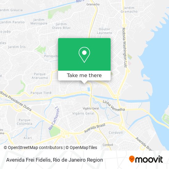 Avenida Frei Fidelis map