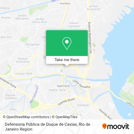 Defensoria Pública de Duque de Caxias map