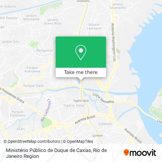Ministério Público de Duque de Caxias map
