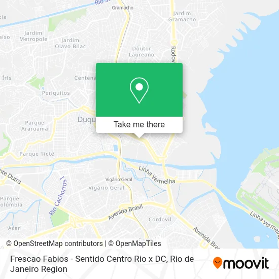 Frescao Fabios - Sentido Centro Rio x DC map