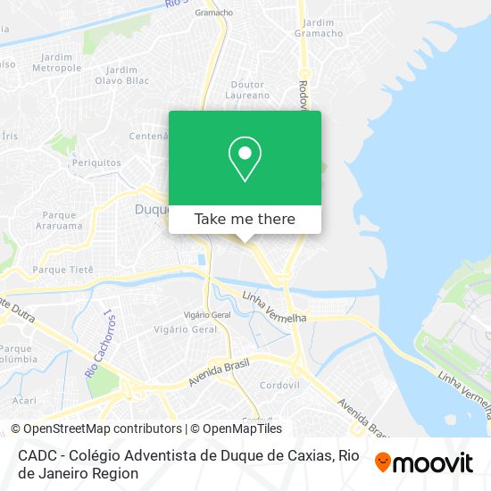 CADC - Colégio Adventista de Duque de Caxias map