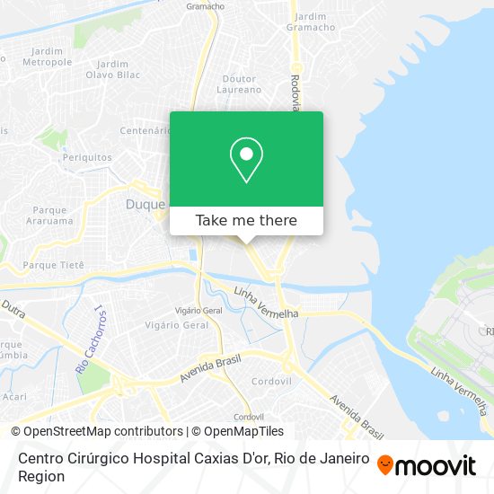 Mapa Centro Cirúrgico Hospital Caxias D'or