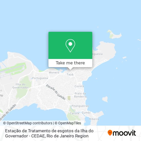 Estação de Tratamento de esgotos da Ilha do Governador - CEDAE map