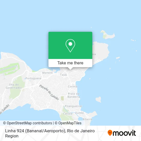 Linha 924 (Bananal/Aeroporto) map