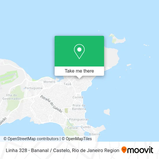 Linha 328 - Bananal / Castelo map