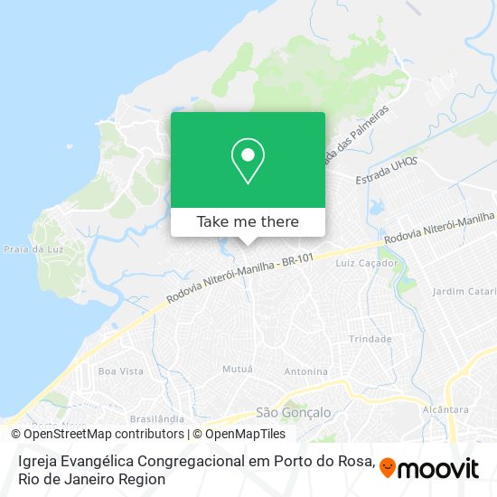 Igreja Evangélica Congregacional em Porto do Rosa map