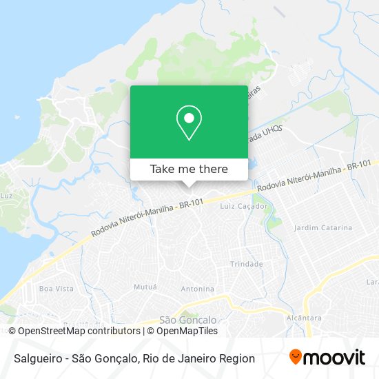 Salgueiro - São Gonçalo map