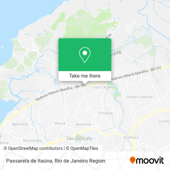 Passarela de Itaúna map