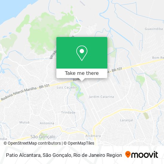 Patio Alcantara, São Gonçalo map