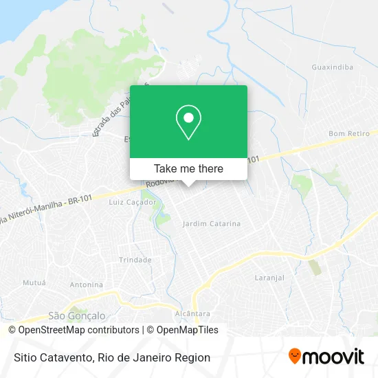 Sitio Catavento map