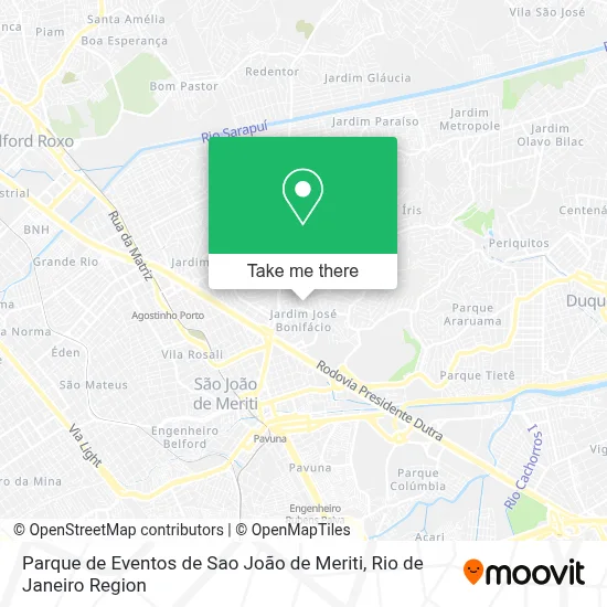 Parque de Eventos de Sao João de Meriti map