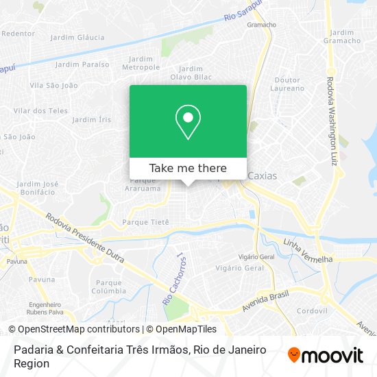 Padaria & Confeitaria Três Irmãos map