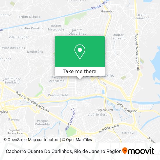 Mapa Cachorro Quente Do Carlinhos