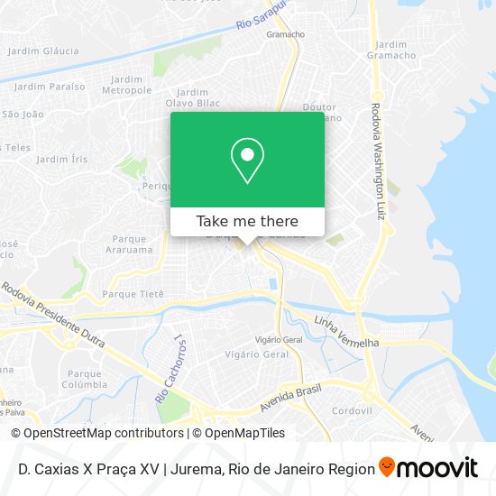 D. Caxias X Praça XV | Jurema map