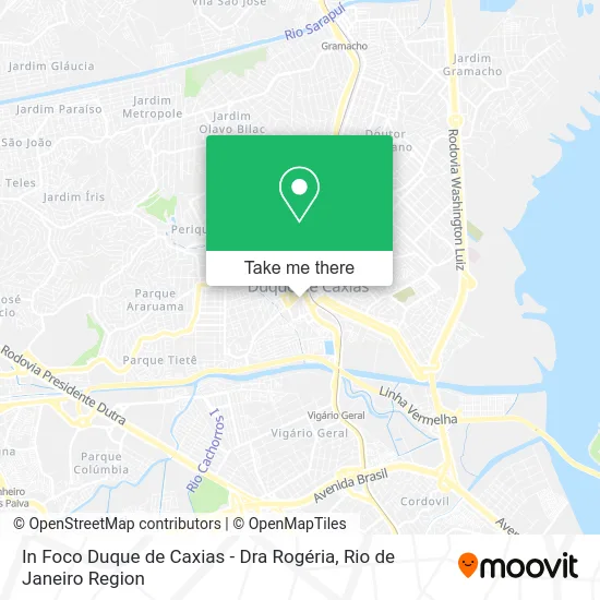 In Foco Duque de Caxias - Dra Rogéria map