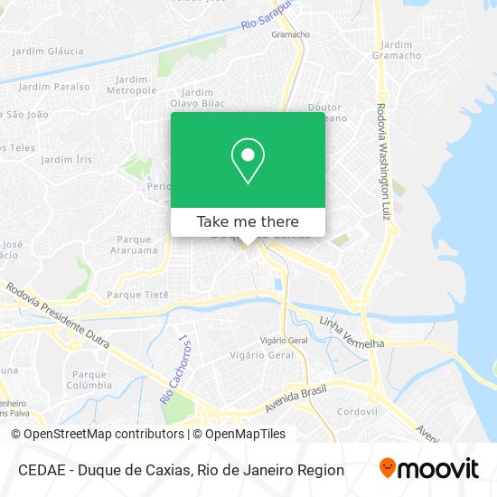 CEDAE - Duque de Caxias map