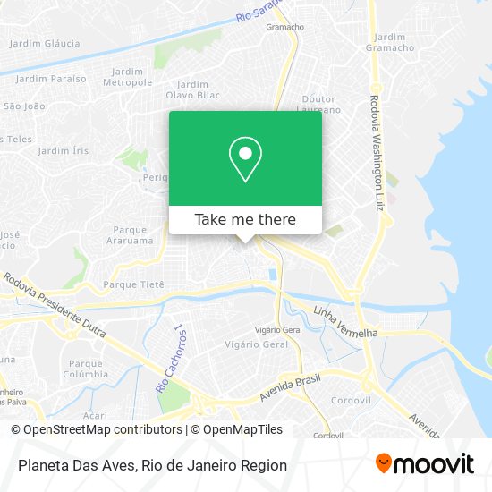 Planeta Das Aves map