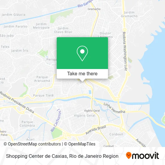 Shopping Center de Caxias map