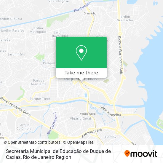 Secretaria Municipal de Educação de Duque de Caxias map