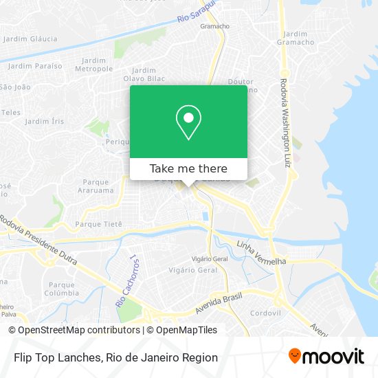 Flip Top Lanches map