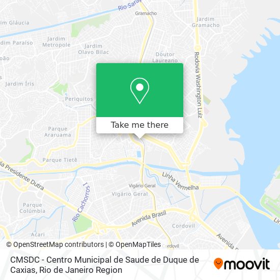 CMSDC - Centro Municipal de Saude de Duque de Caxias map