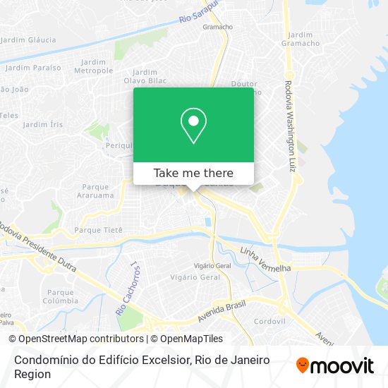 Mapa Condomínio do Edifício Excelsior