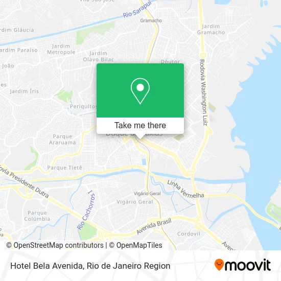Hotel Bela Avenida map