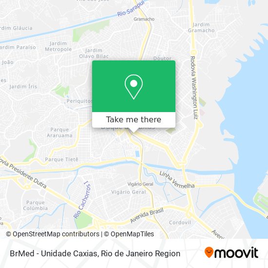 Mapa BrMed - Unidade Caxias