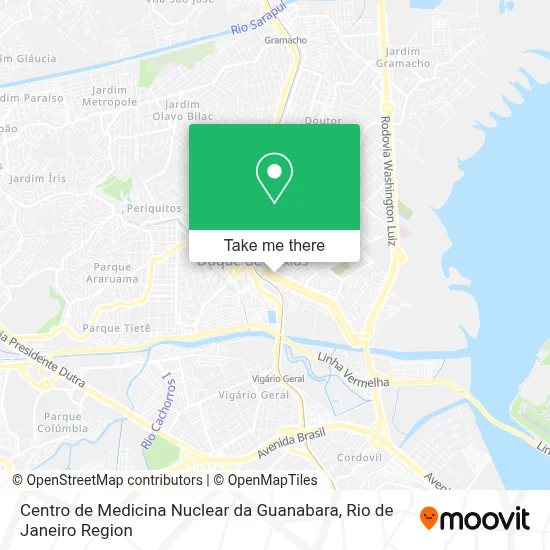 Centro de Medicina Nuclear da Guanabara map