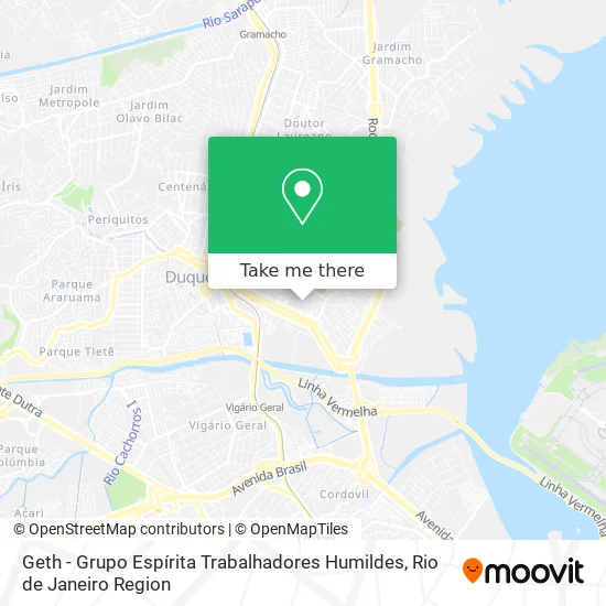 Geth - Grupo Espírita Trabalhadores Humildes map