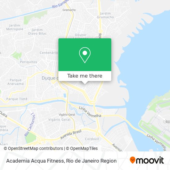 Academia Acqua Fitness map