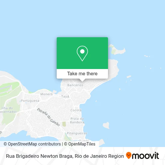 Rua Brigadeiro Newton Braga map