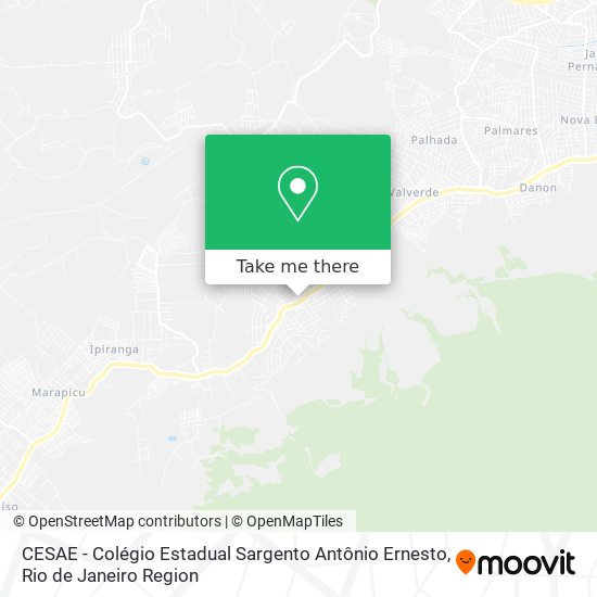 Mapa CESAE - Colégio Estadual Sargento Antônio Ernesto