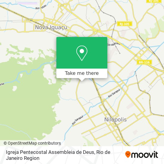 Mapa Igreja Pentecostal Assembleia de Deus