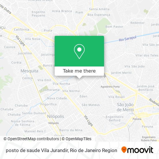 posto de saude Vila Jurandir map