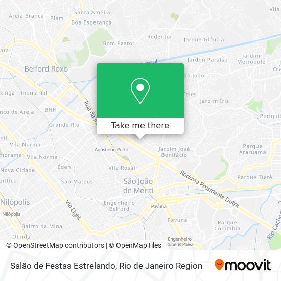 Salão de Festas Estrelando map