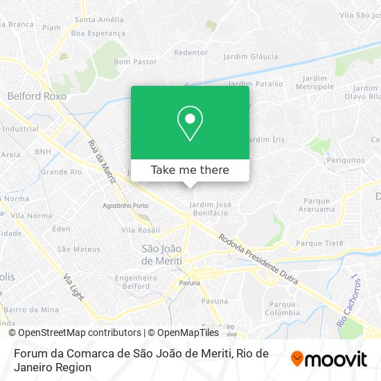 Forum da Comarca de São João de Meriti map