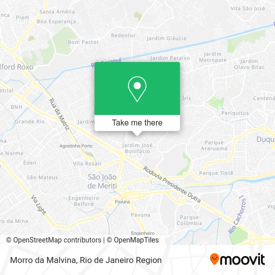Morro da Malvina map