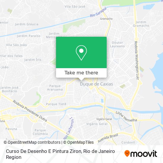 Curso De Desenho E Pintura Ziron map