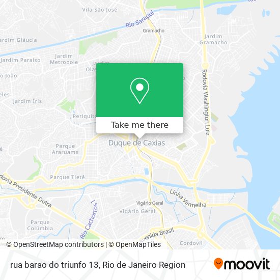 Mapa rua barao do triunfo 13