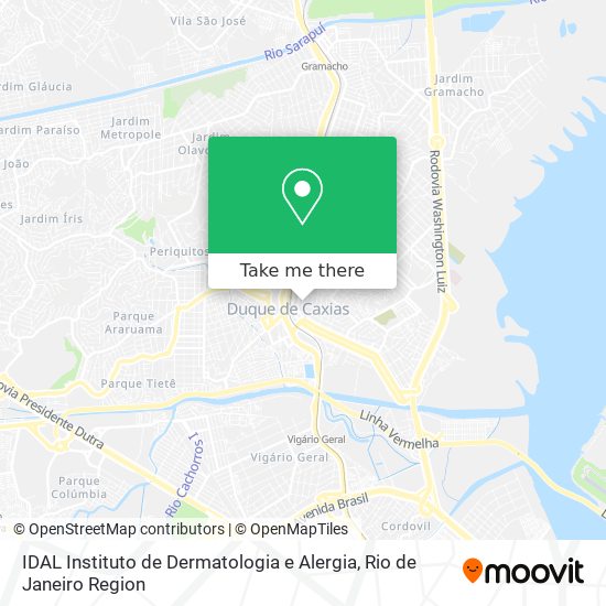 Mapa IDAL Instituto de Dermatologia e Alergia