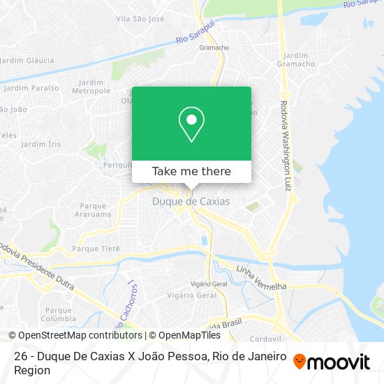 26 - Duque De Caxias X João Pessoa map