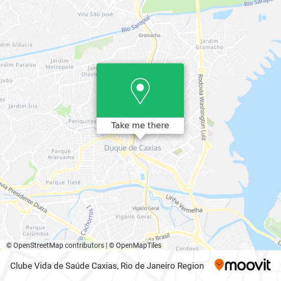 Clube Vida de Saúde Caxias map