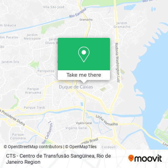 CTS - Centro de Transfusão Sangüínea map