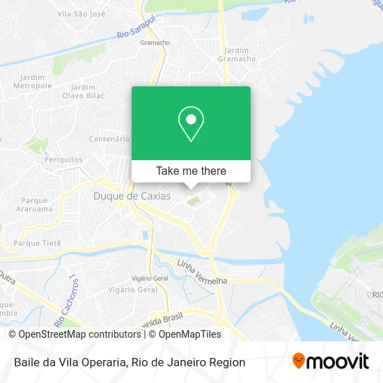 Baile da Vila Operaria map