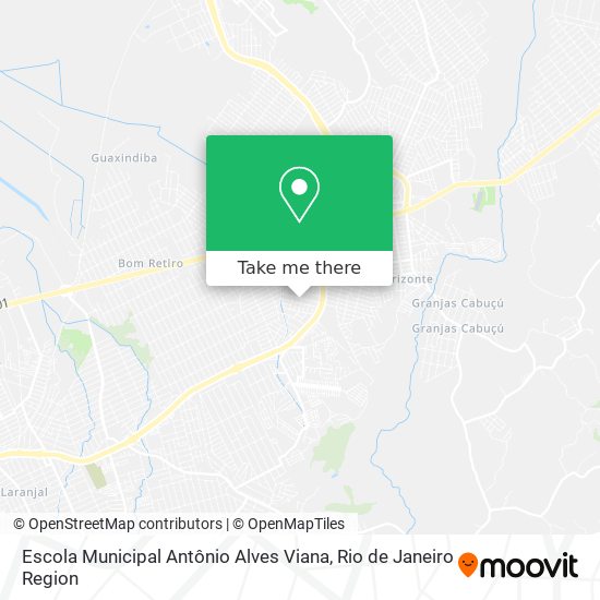 Mapa Escola Municipal Antônio Alves Viana