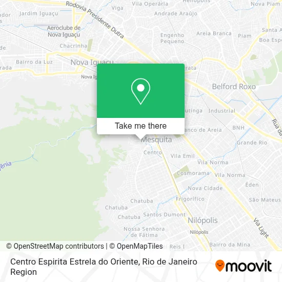 Centro Espirita Estrela do Oriente map