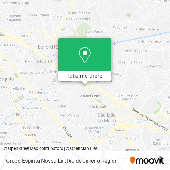 Grupo Espírita Nosso Lar map