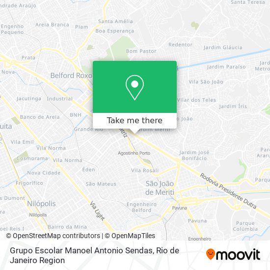 Mapa Grupo Escolar Manoel Antonio Sendas