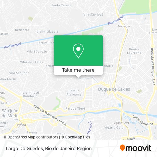 Mapa Largo Do Guedes